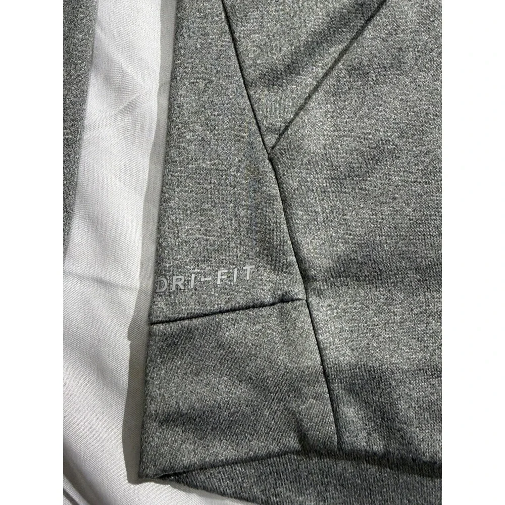 Nike Dri Fit‎ Logo Athletic Fit Hoodie Sweatshirt (Men's Small) Gray